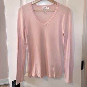 NWOT Michael Stars for Anthropologie Shimmer Long Sleeve V-Neck Tee